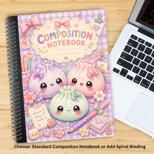 Dumpling Altered Composition Notebook-Add Spiral Binding 4