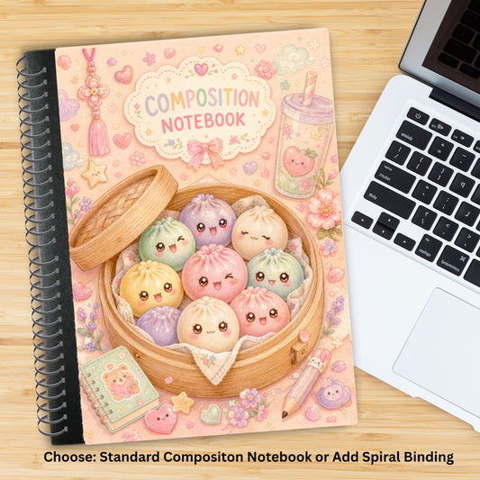 Dumpling Altered Composition Notebook-Add Spiral Binding 5