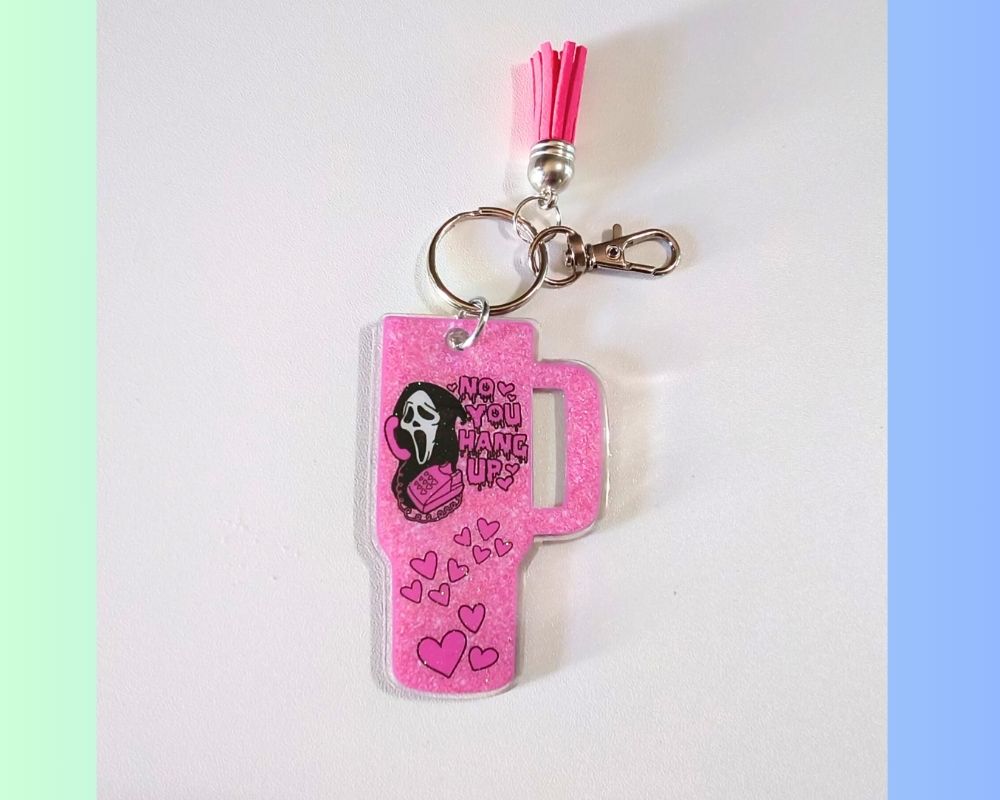 Scream Horror Movie Character Acrylic Resin Keychain