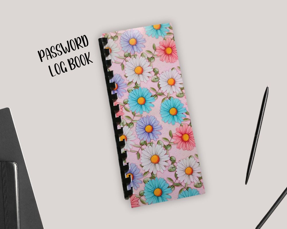 Account Password Logbook Tracker-Notebook-Planner-Journal-Small Compact Discrete-Online Login Protection Record Book