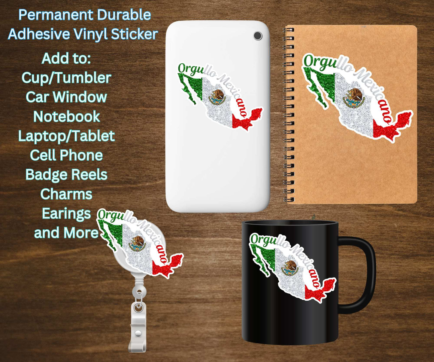 Orgullo Mexicano Vinyl Sticker Decal