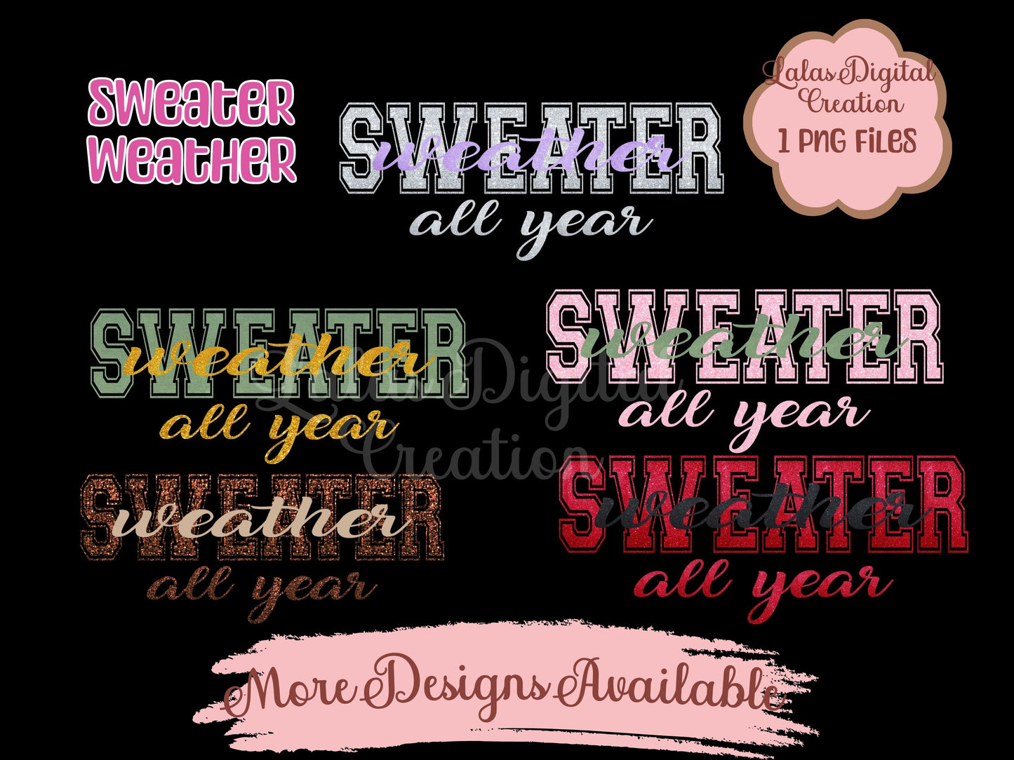 Sweater Weather G Clipart PNG Instant Digital download