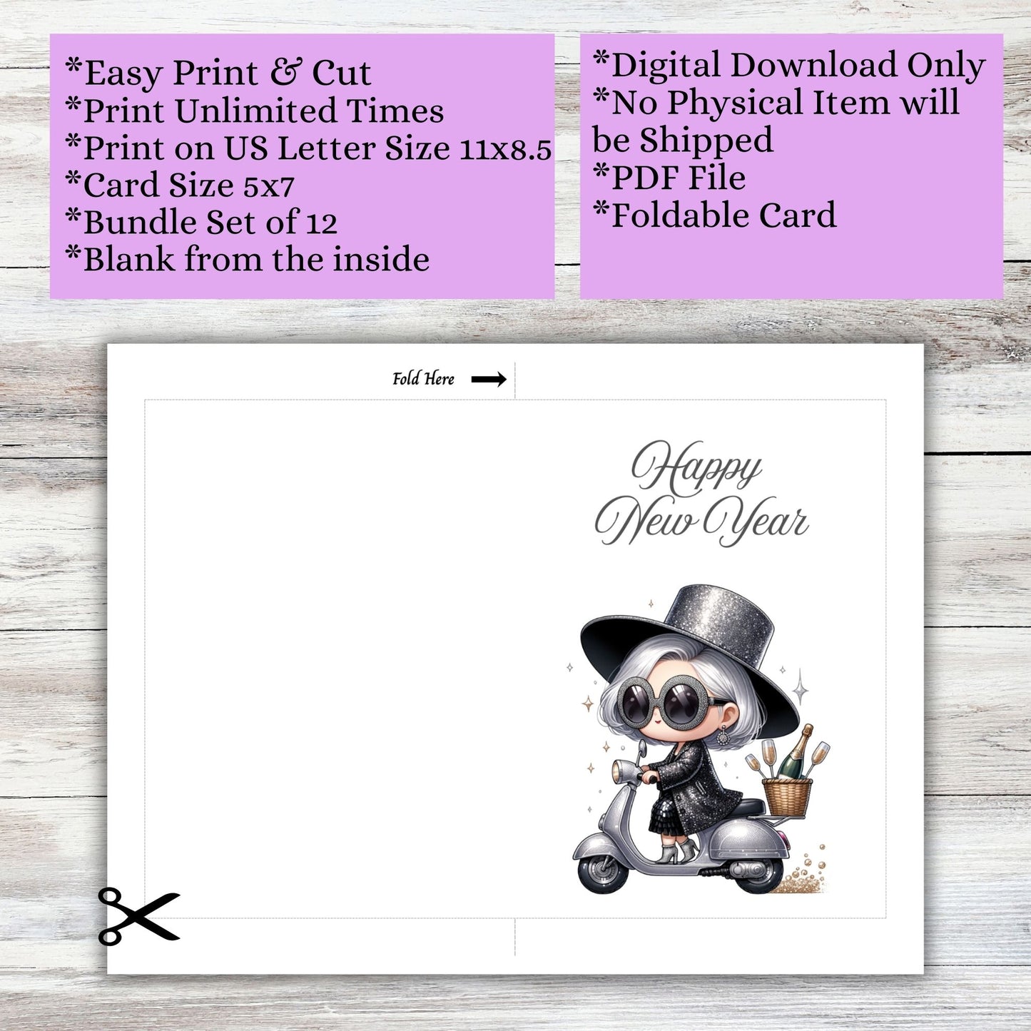 Friends All Occasion Printable Digital Greeting Cards Bundle Set