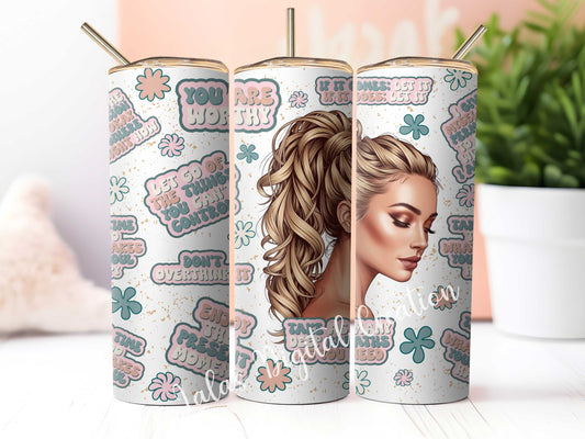 1 Affirmation 20oz Tumbler Wrap PNG Digital Download