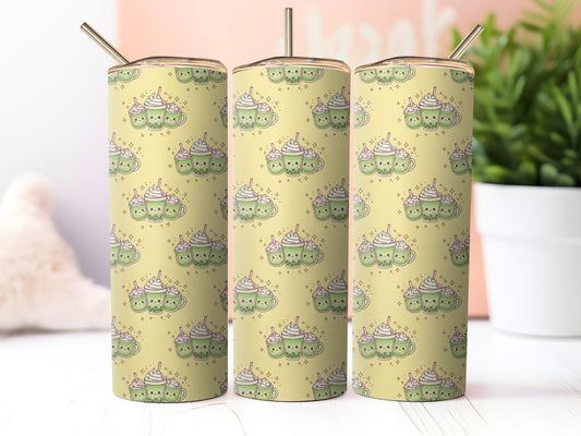 Kawaii Green Matcha Tea 6 Sublimation 20zo Tumbler Wrap PNG Digital Download