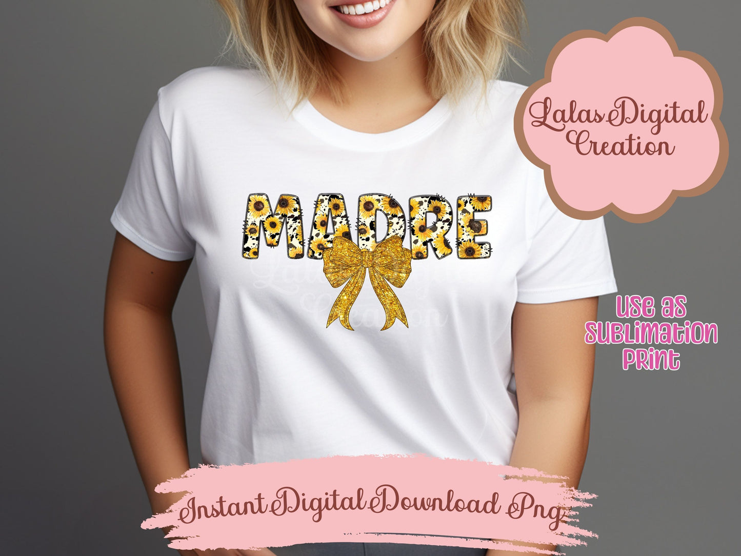 Madre Coquette Bow Clipart PNG Instant Digital Download