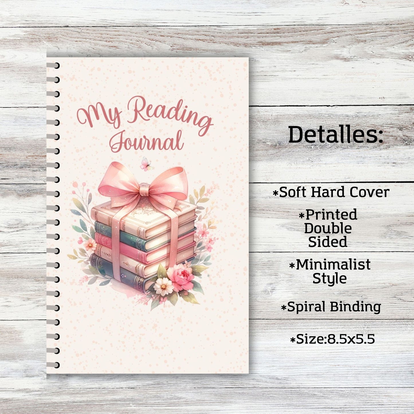 Coquette Stacked Books Book Review Reading Journal