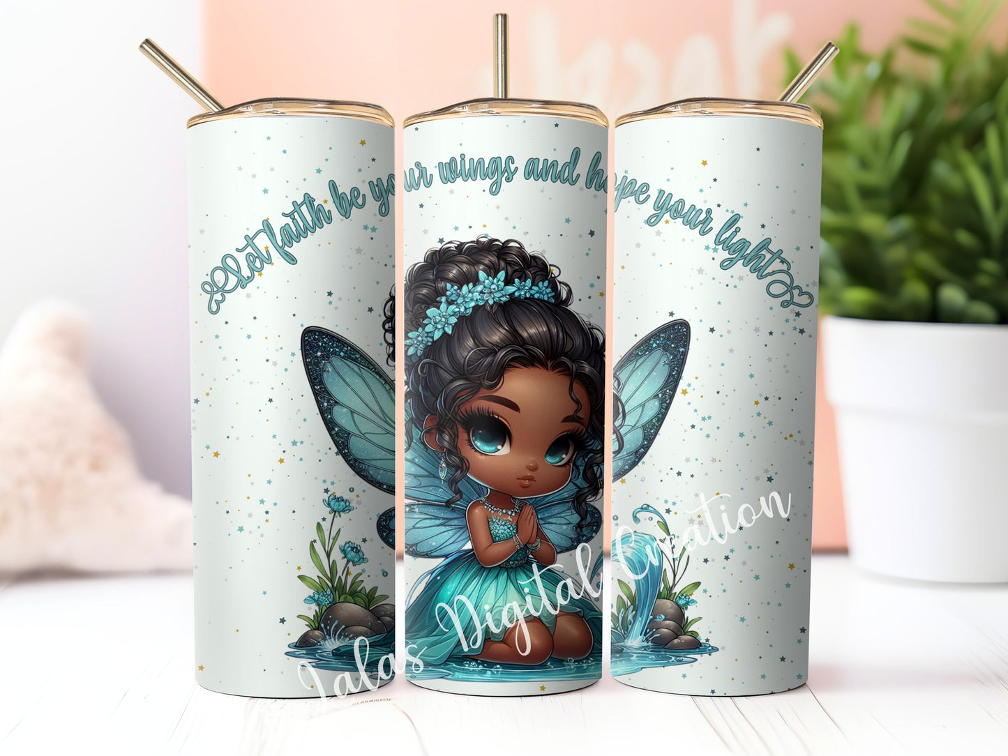 Fairy Sublimation 20zo Tumbler Wrap PNG Digital Download