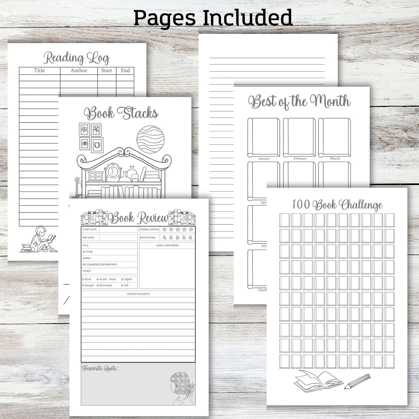 Reading Journal and Gift Set