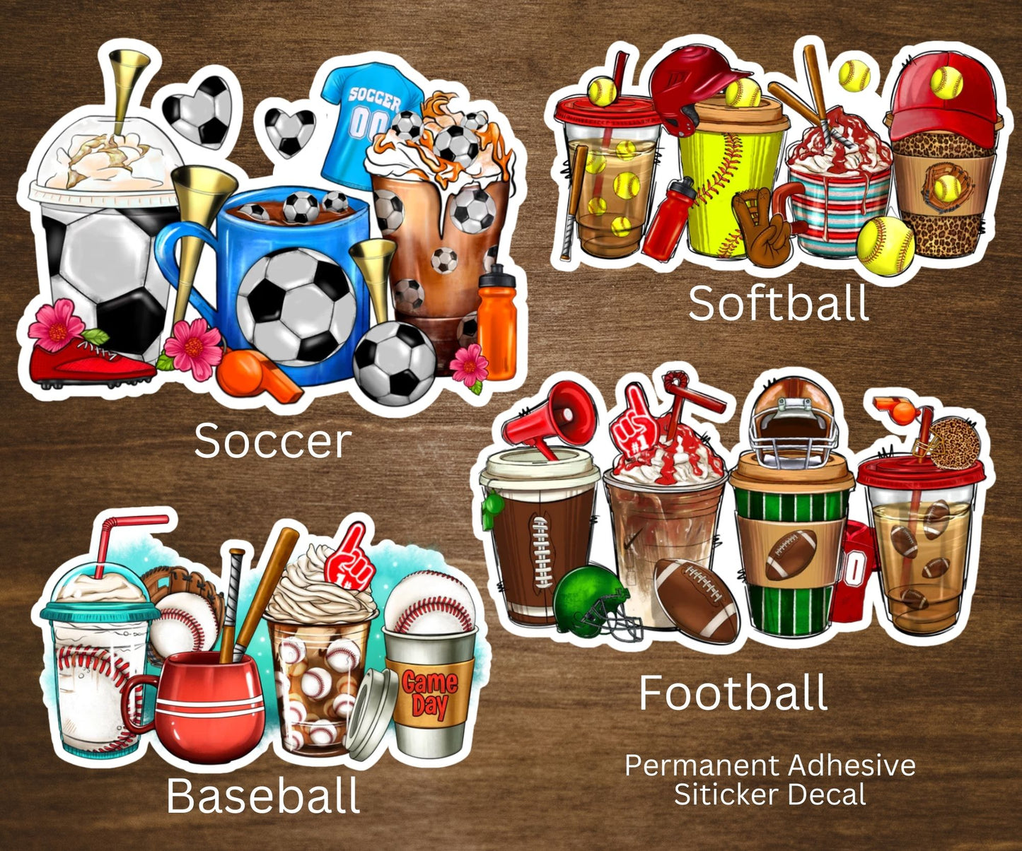 Sports Drink Cup Vinyl Sticker Decal