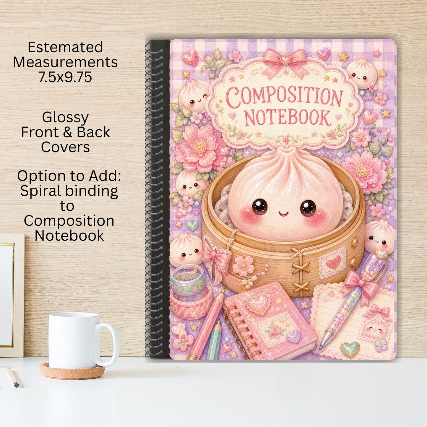 Dumpling Altered Composition Notebook-Add Spiral Binding 3