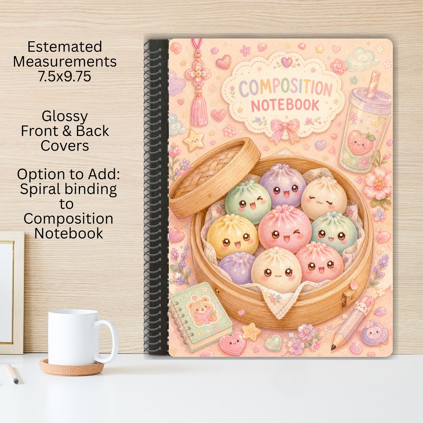 Dumpling Altered Composition Notebook-Add Spiral Binding 5