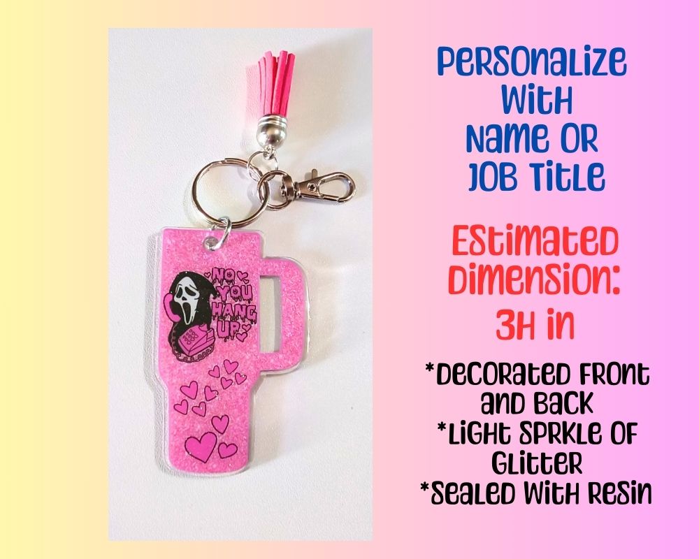 Scream Horror Movie Character Acrylic Resin Keychain