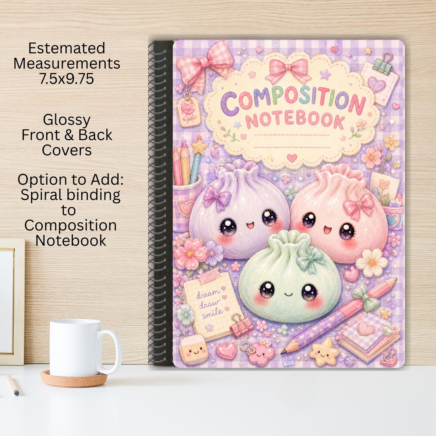 Dumpling Altered Composition Notebook-Add Spiral Binding 4