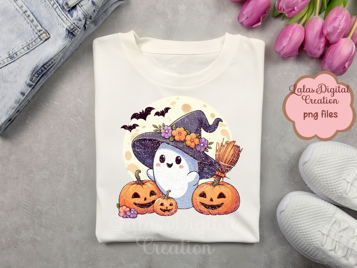Halloween Ghost Clipart Instant Digital PNG Download