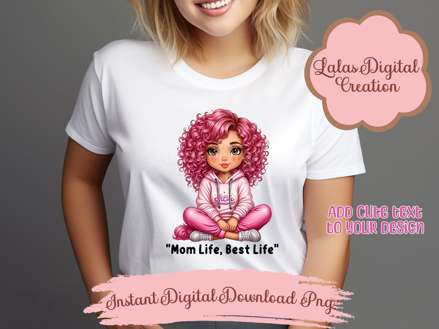 Cute Girl Clipart Bundle Instant Digital PNG Download