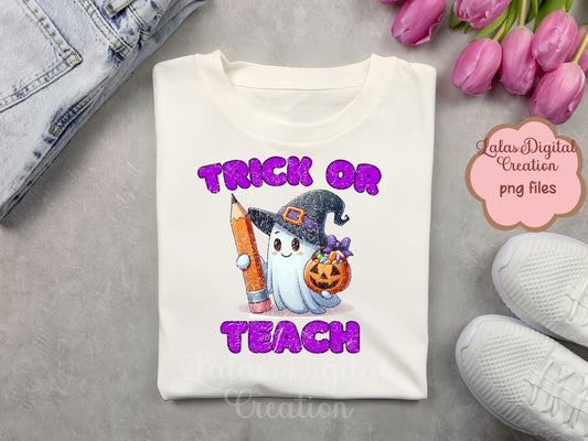 Trick or Teach Clipart Instant Digital PNG Download