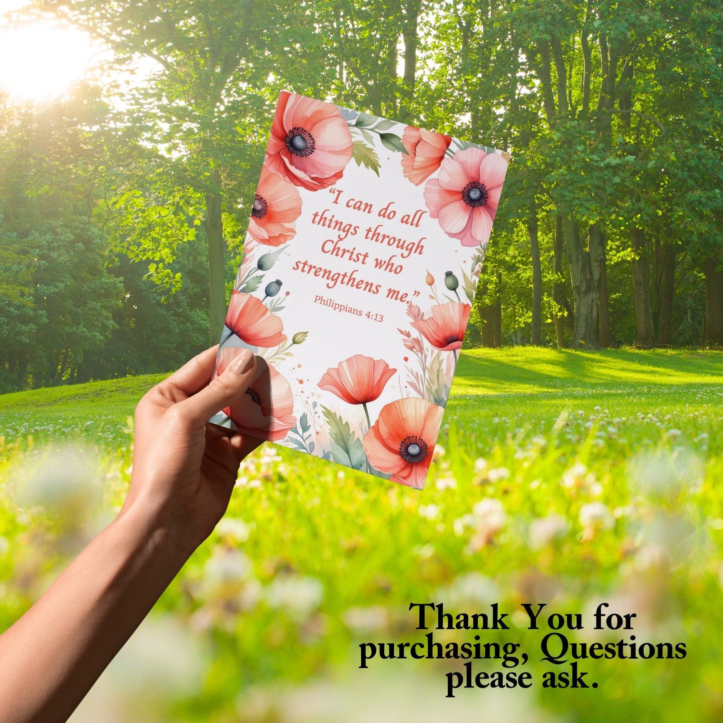 Faith Christian Printable Digital Greeting Cards Bundle Set