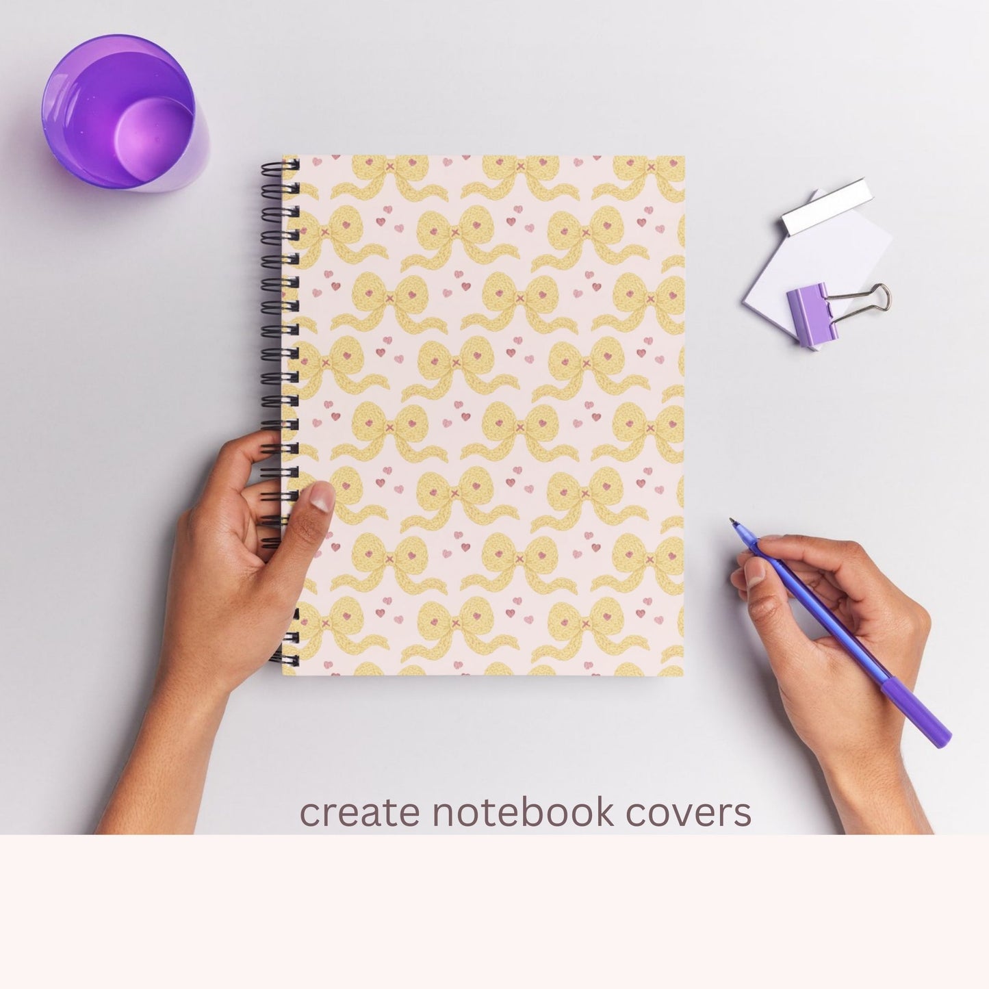 Faux Crochet Bows Seamless Repeating Pattern Paper Bundle