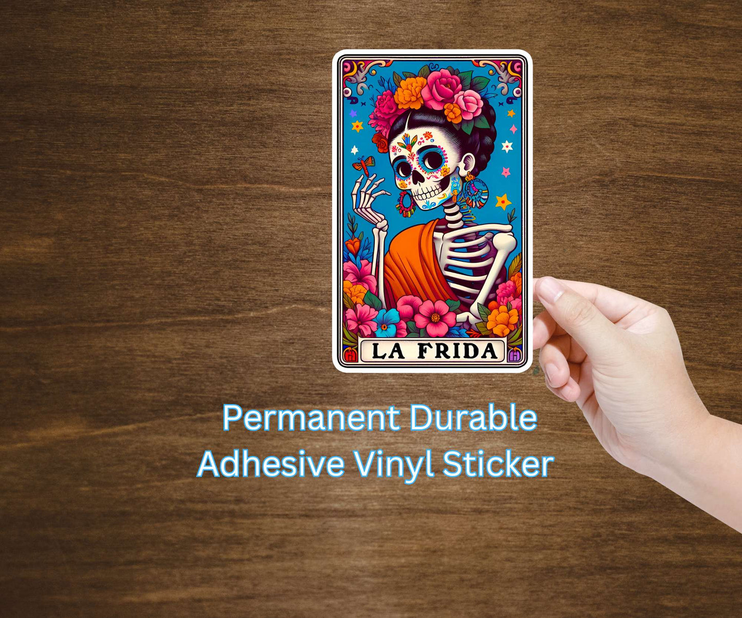 La Frida Tarot Card Vinyl Sticker Decal