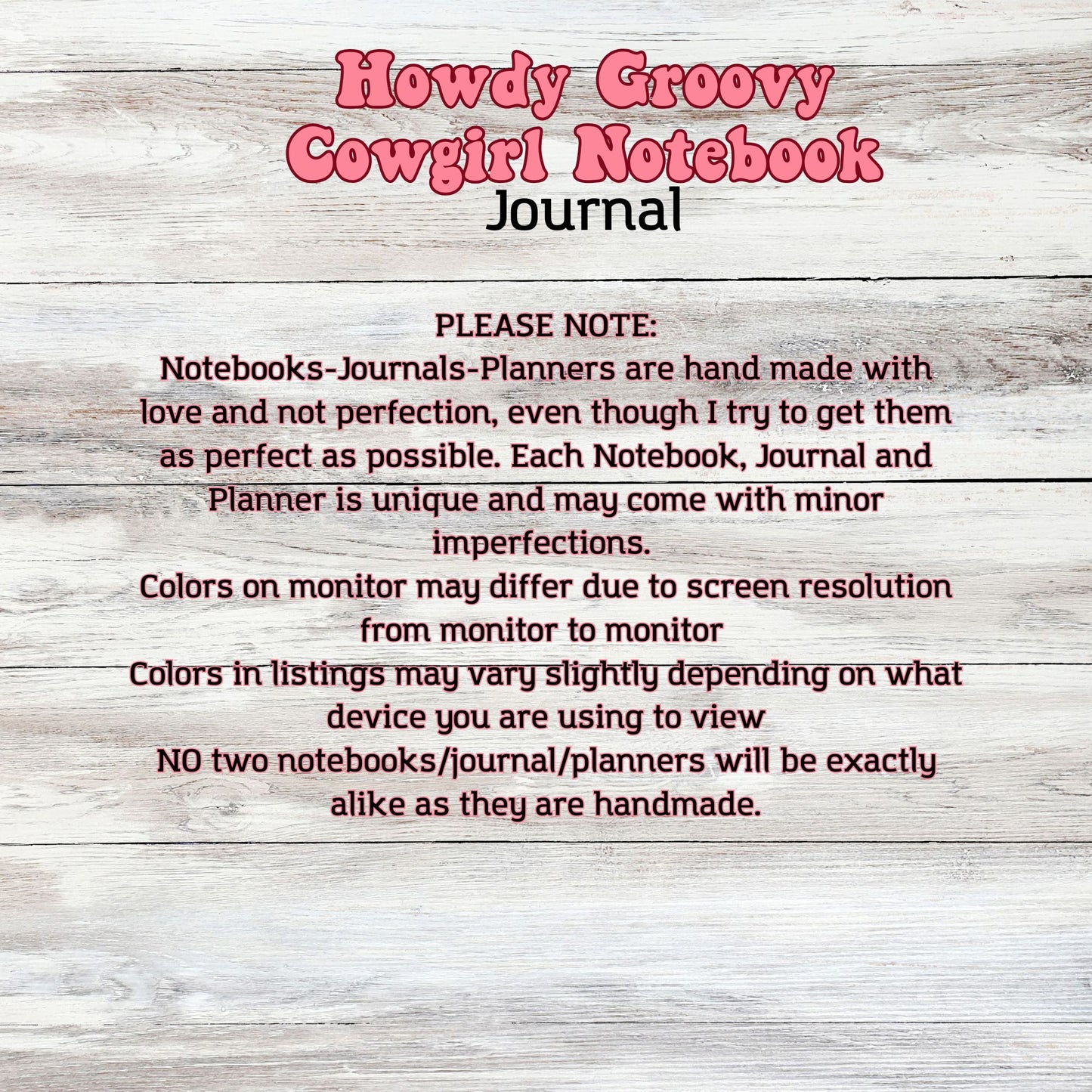 Pink Cow Notebook
