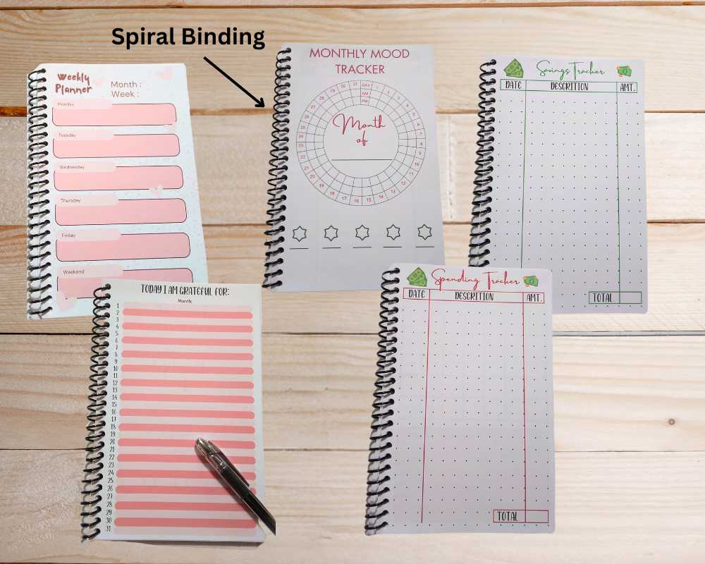 Weekly Planner with Monthly Overview-Habit Tracker-Gratitude Sheet-Organization Planner-Undated Planner-Spending & Savings Tracker Journal