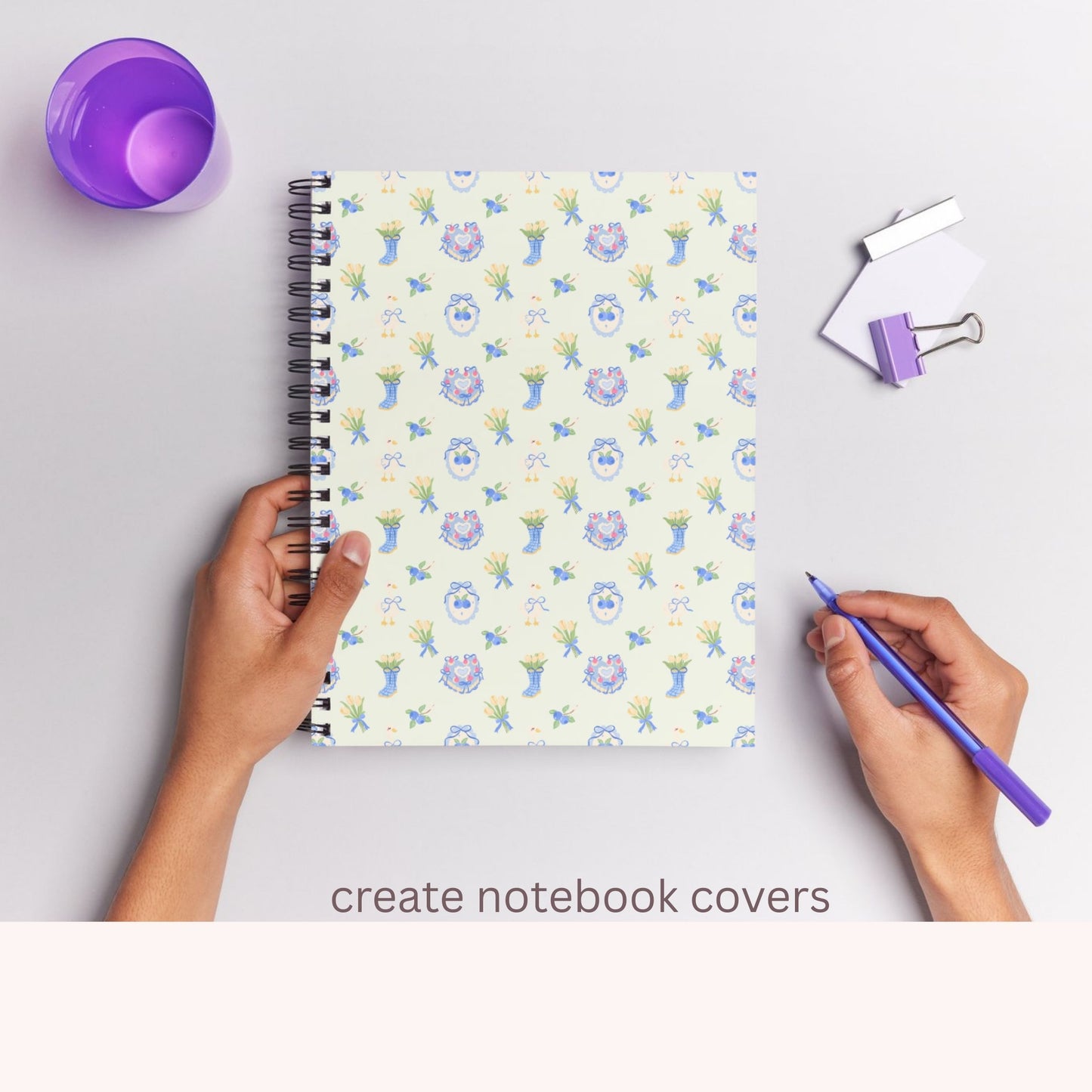 Spring Beach & Garden Seamless Repeating Pattern Paper Bundle Set