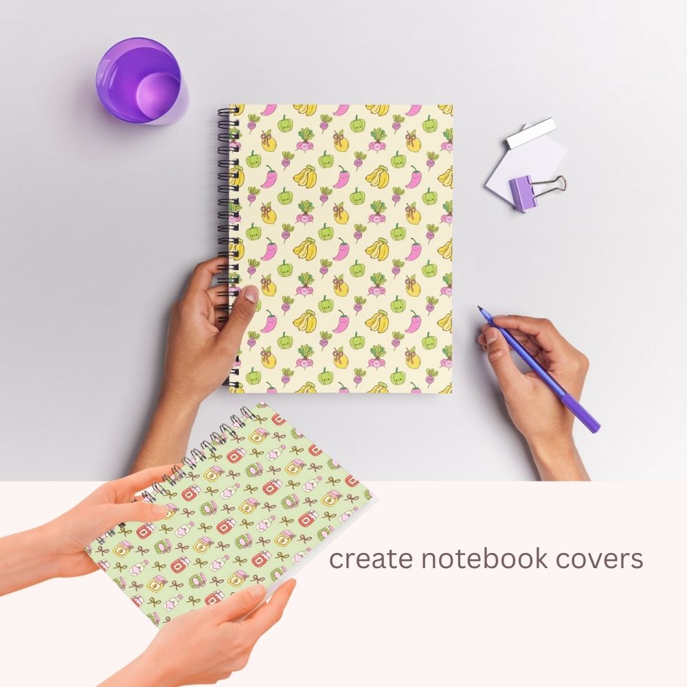 Farmers Market Seamless Repeating Pattern Paper Bundle Set