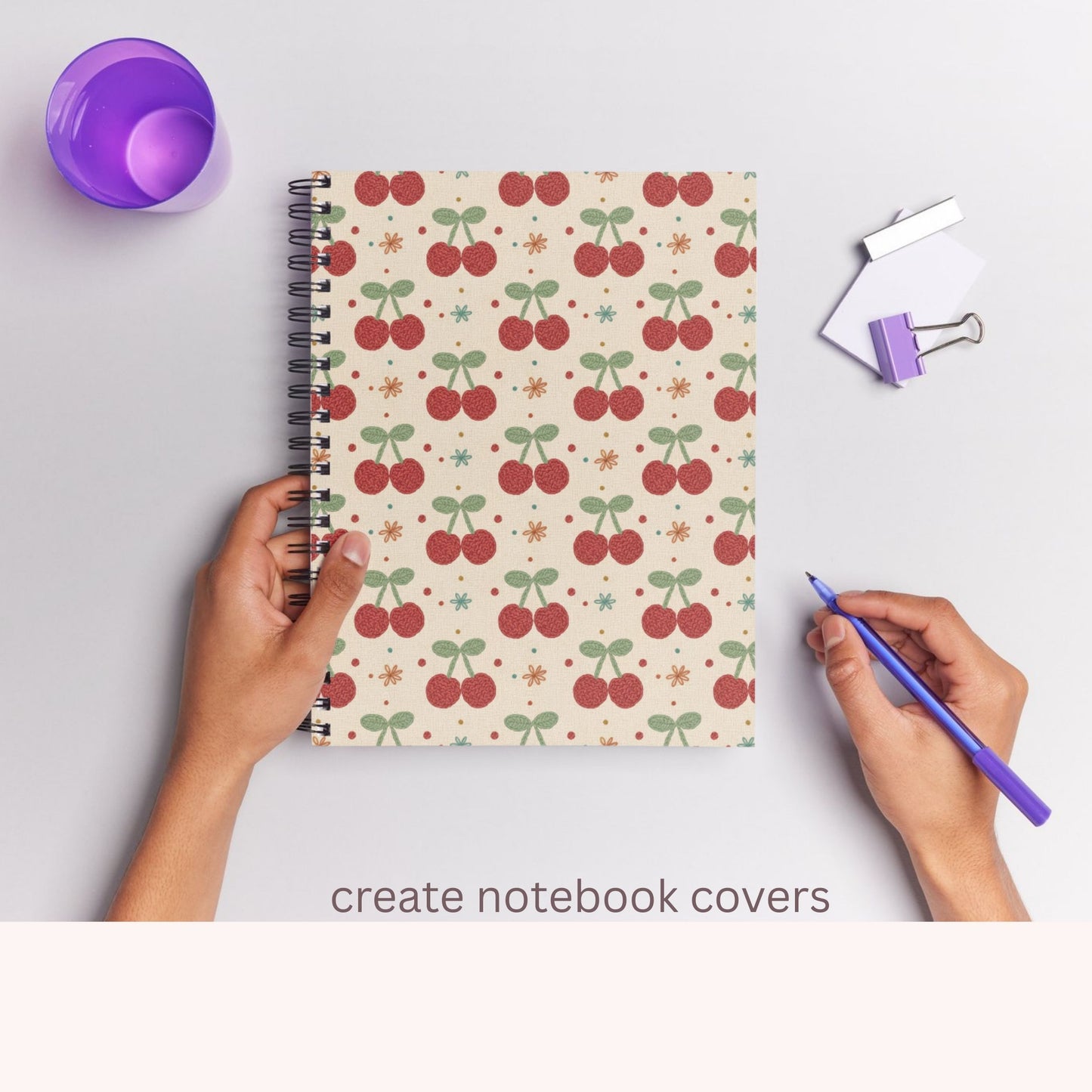 Faux Crochet Cherry 3 Seamless Repeating Pattern Paper Bundle Regular price$6.00 USD