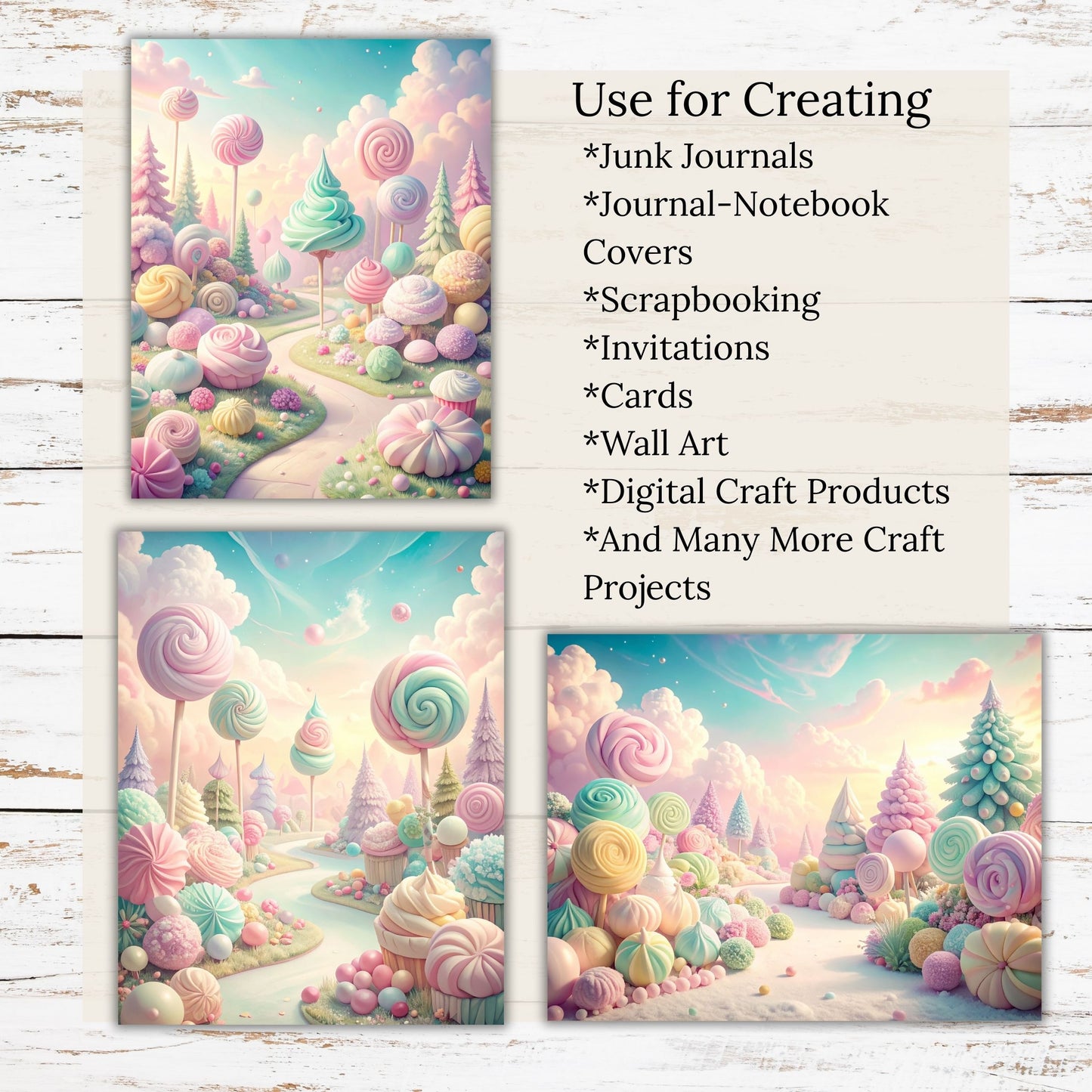 Candy Land Digital Paper Pack Bundle