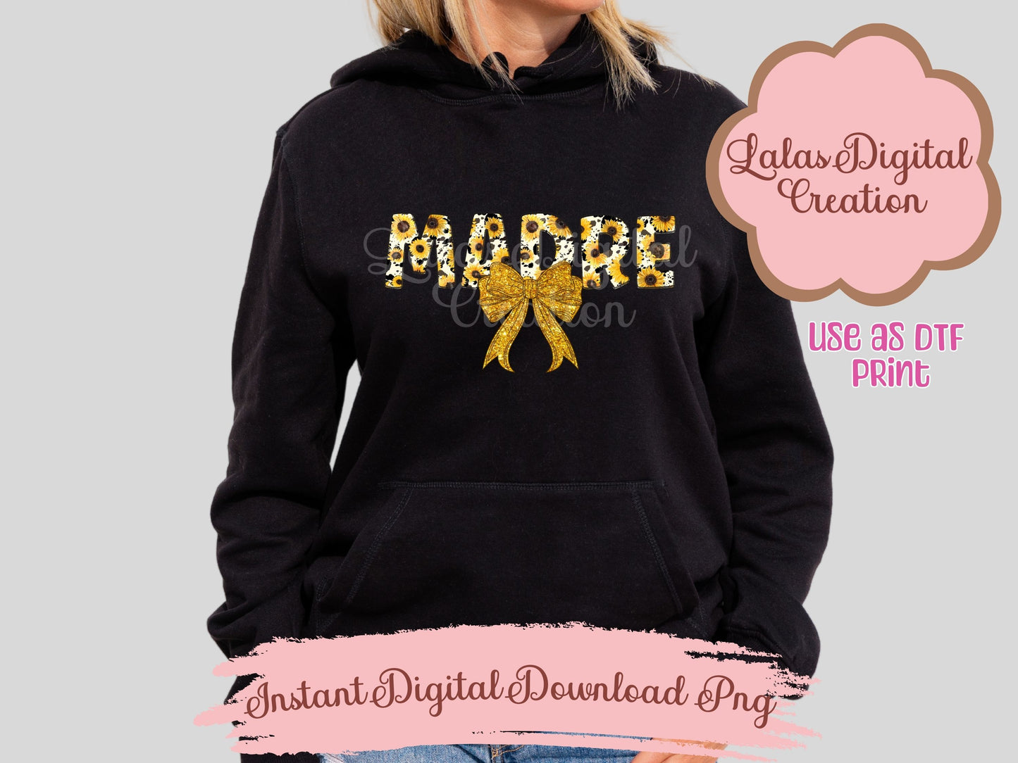 Madre Coquette Bow Clipart PNG Instant Digital Download