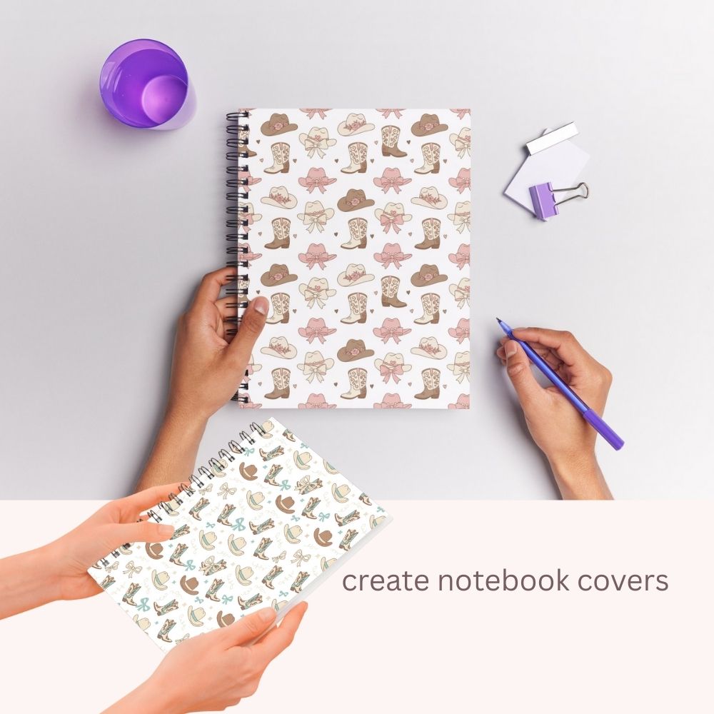 Coquette Preppy Western Seamless Repeating Pattern Paper Bundle Set