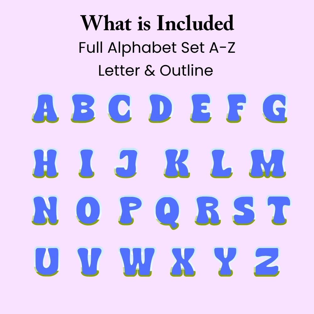 Editable Alphabet Canva Frame Template 3