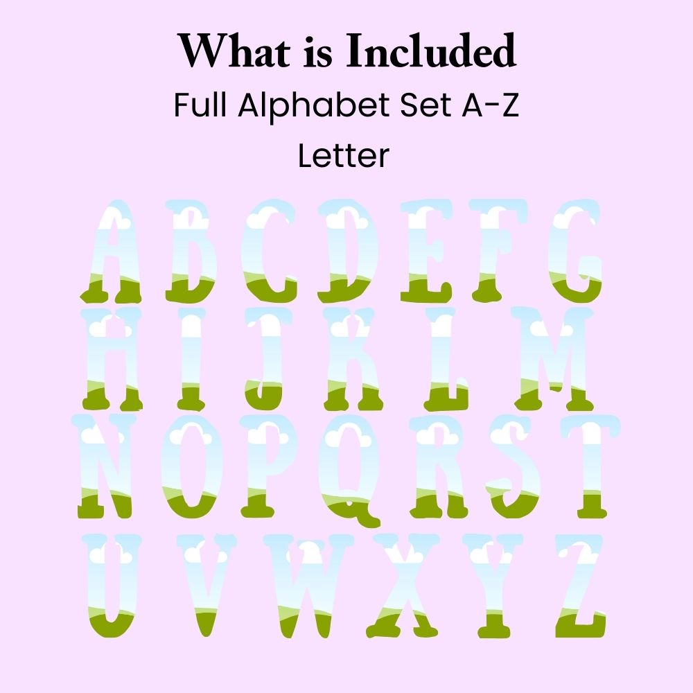 Editable Alphabet Canva Frame Template 5