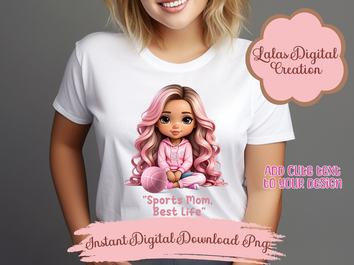 Cute Girl Clipart Bundle Instant Digital PNG Download