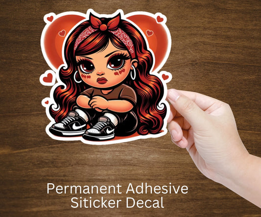 Homie Chicana Girl Vinyl Sticker Decal