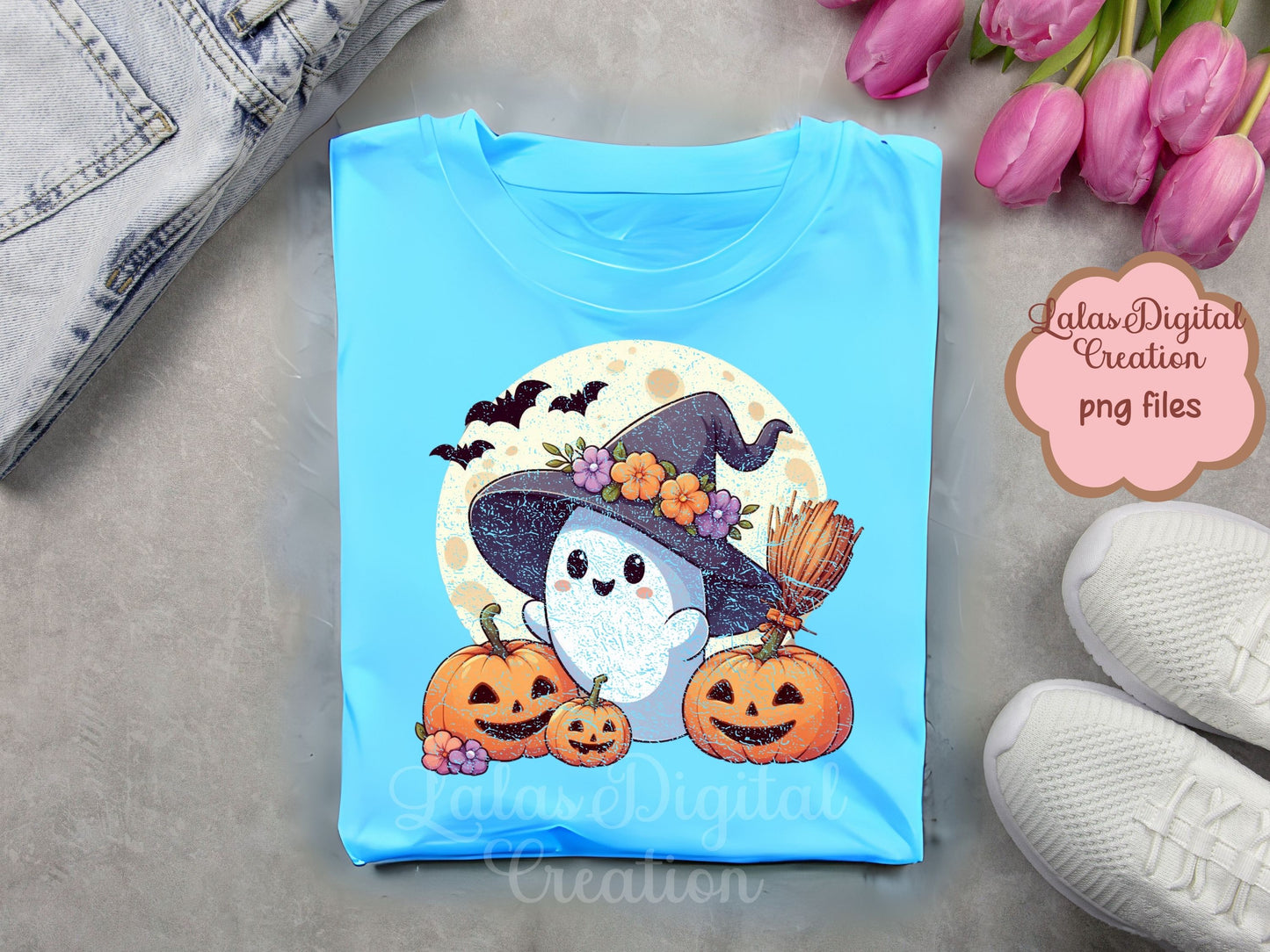 Halloween Ghost Clipart Instant Digital PNG Download