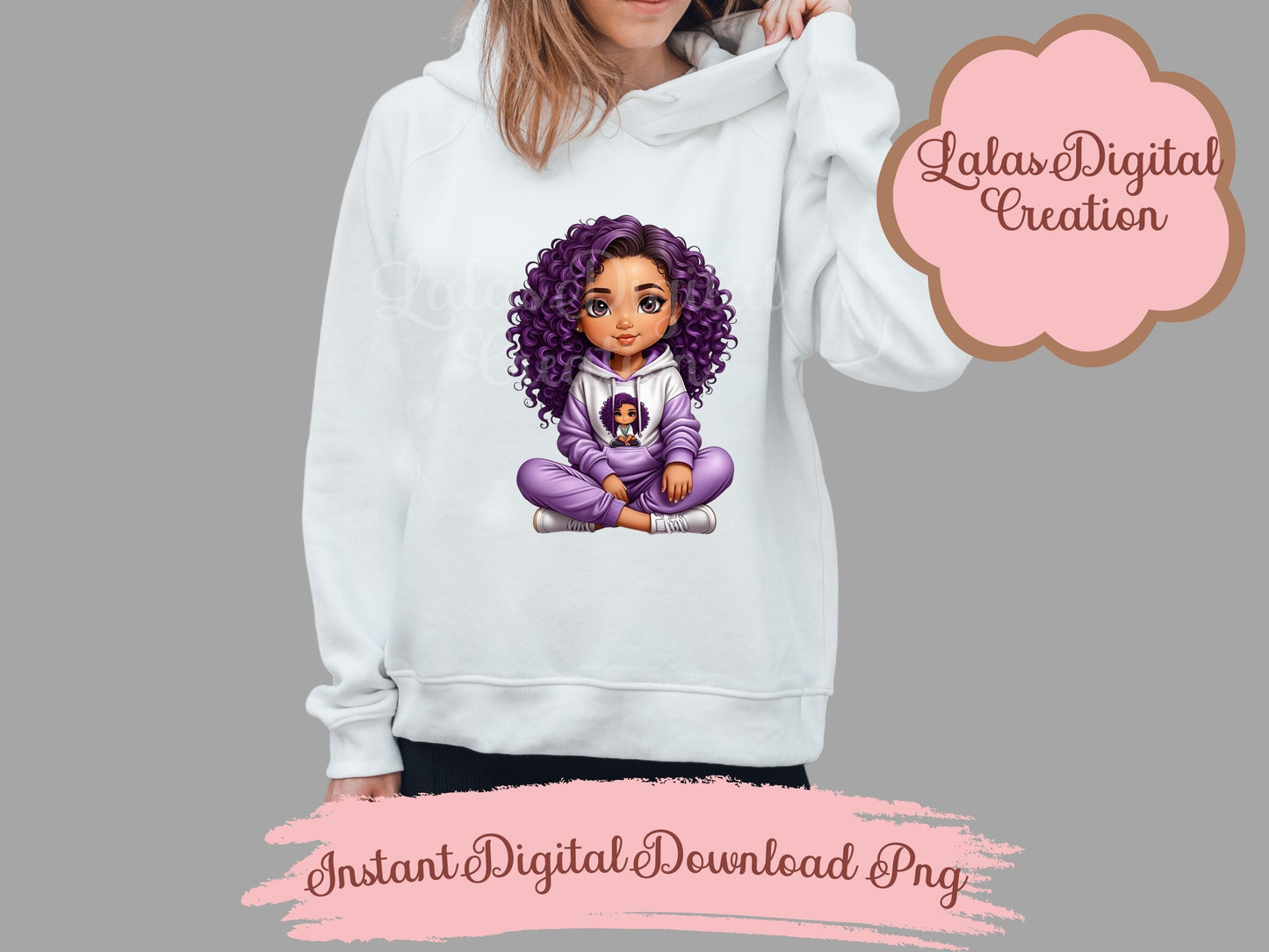 Cute Girl Clipart Bundle Instant Digital PNG Download