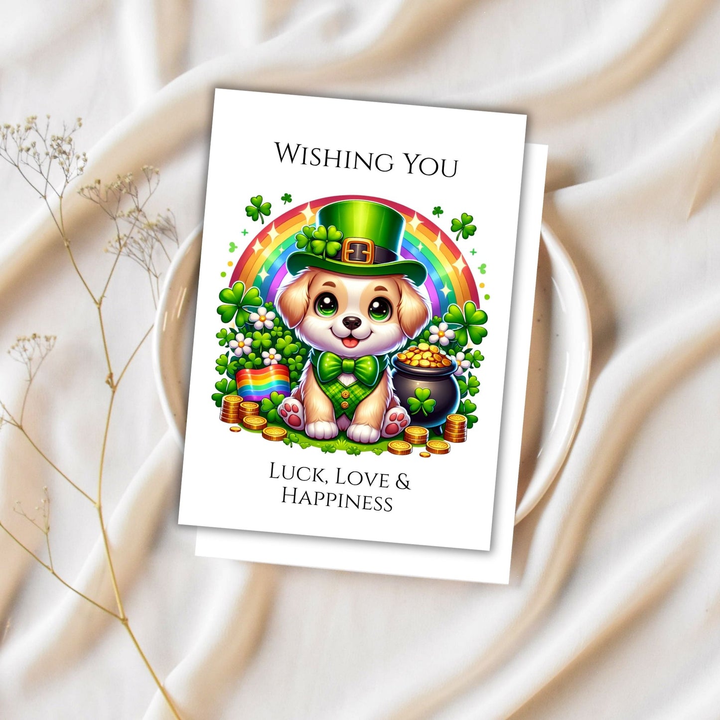 St Patrick PDF Printable Digital Greeting Cards Bundle Set