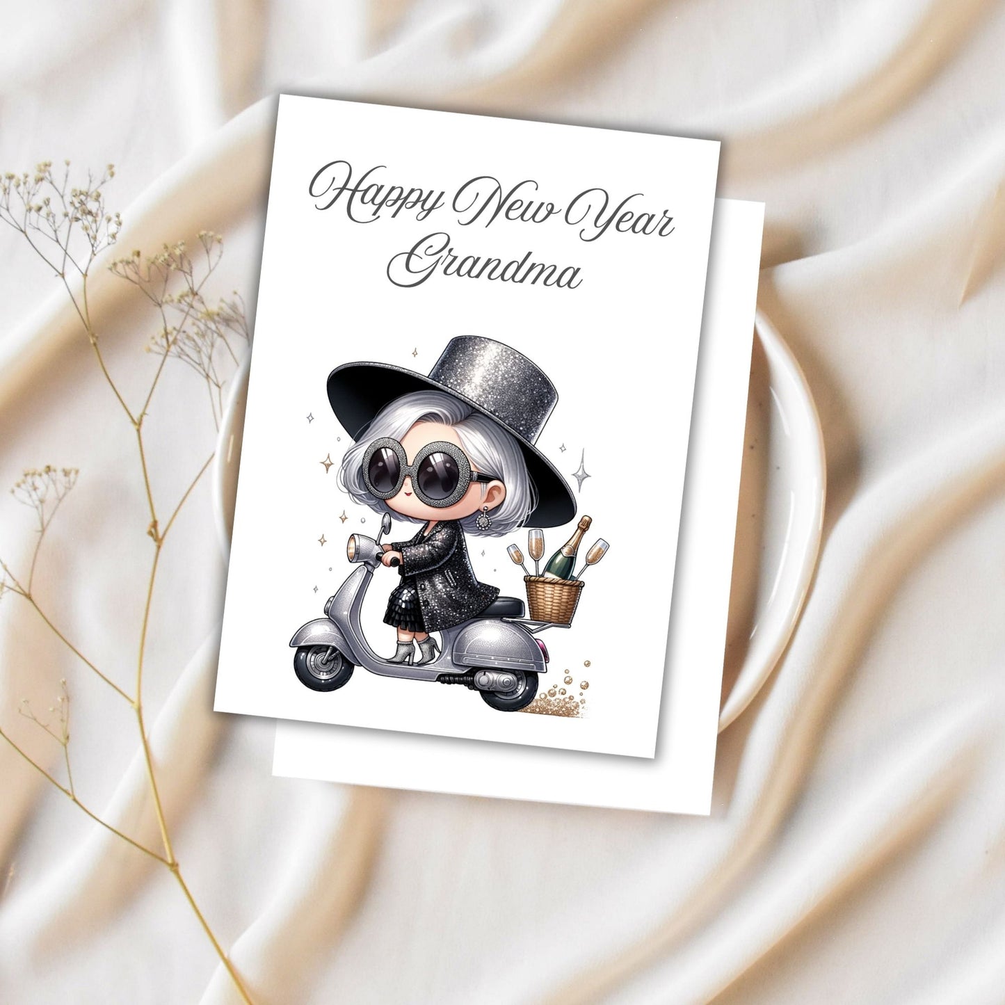 Grandma Granny Printable Digital Greeting Cards Bundle Set