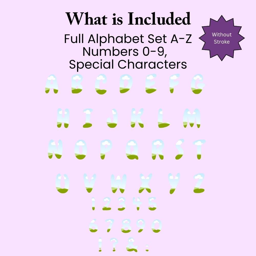 Editable Alphabet Canva Frame Template 2