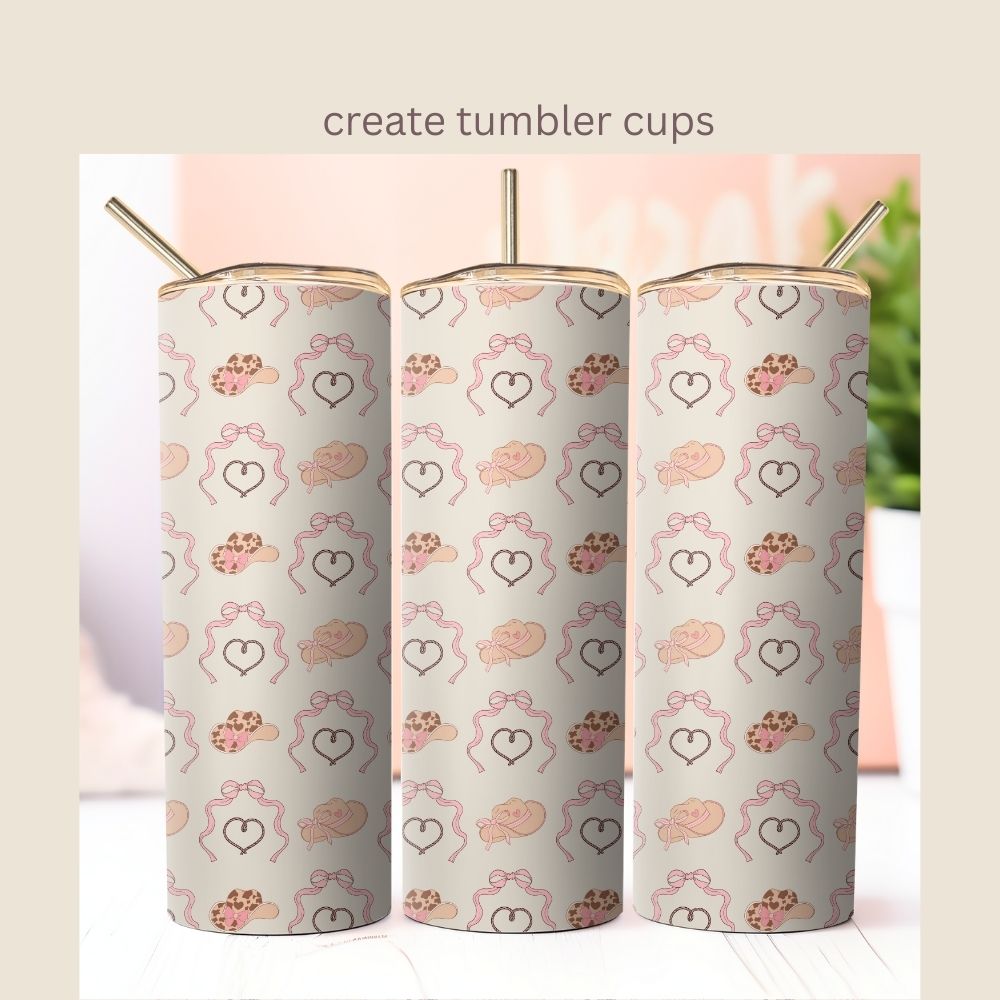 Pink Coquette Western Seamless Repeating Pattern Paper Bundle Set