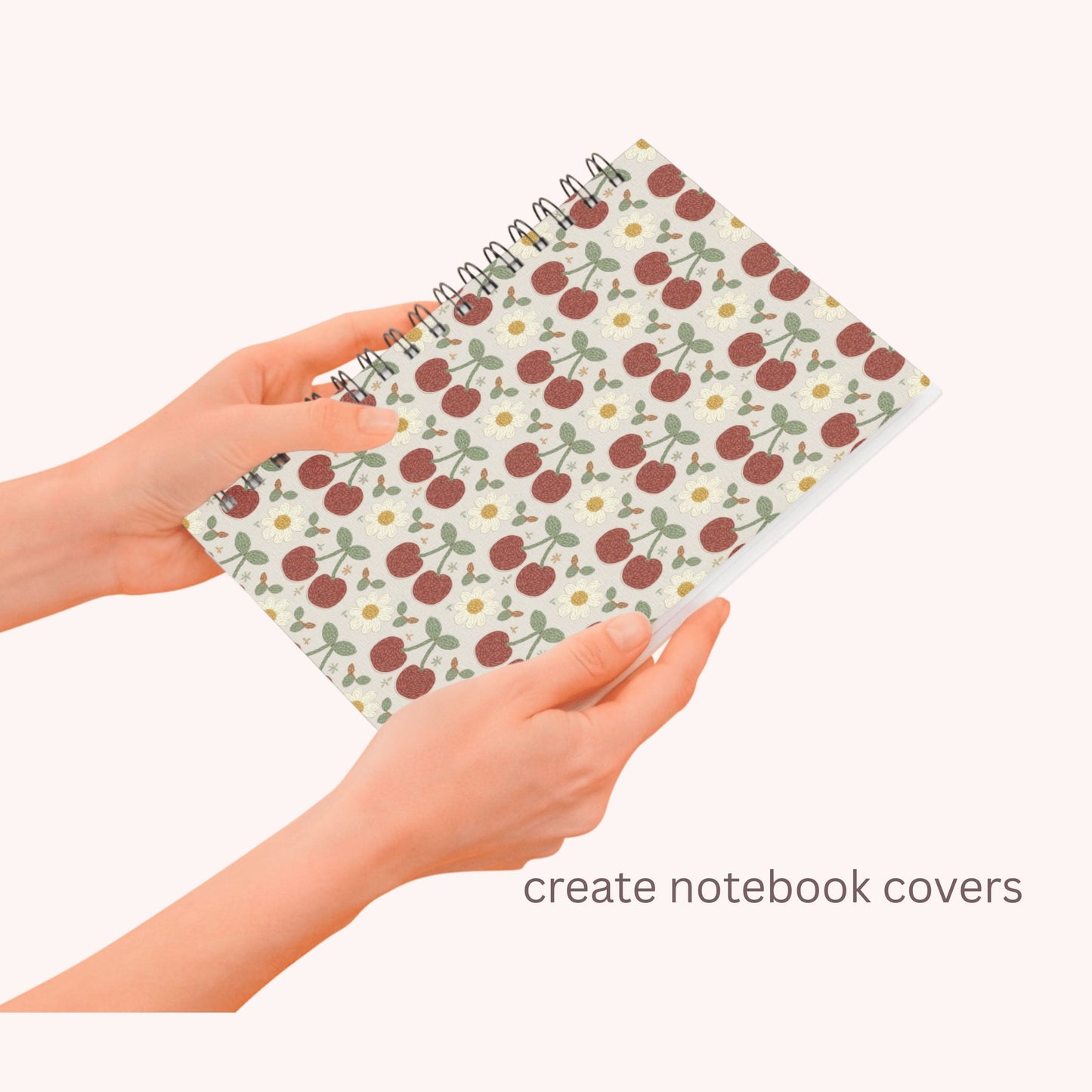 Faux Crochet Cherry 4 Seamless Repeating Pattern Paper Bundle