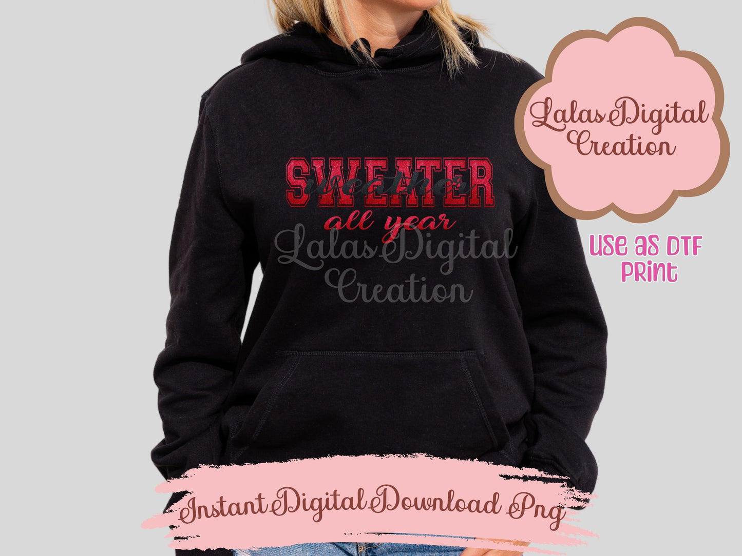 Sweater Weather R Clipart PNG Instant Digital Download