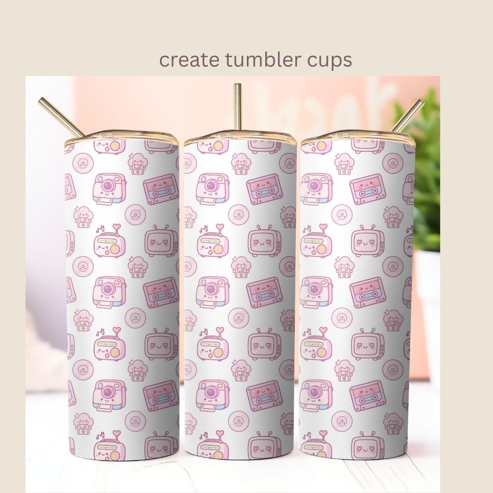 Kawaii Retro Seamless Repeating Pattern Paper Bundle Set