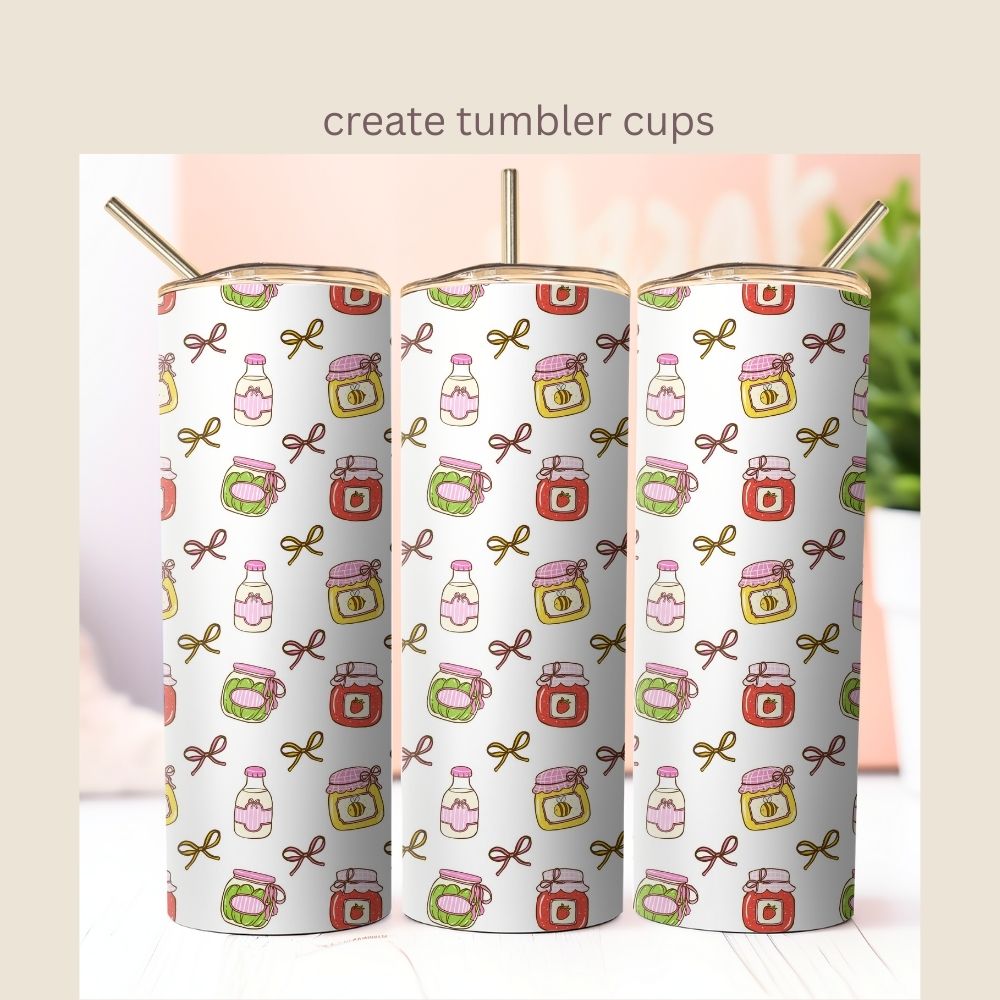 Farmers Market Seamless Repeating Pattern Paper Bundle Set