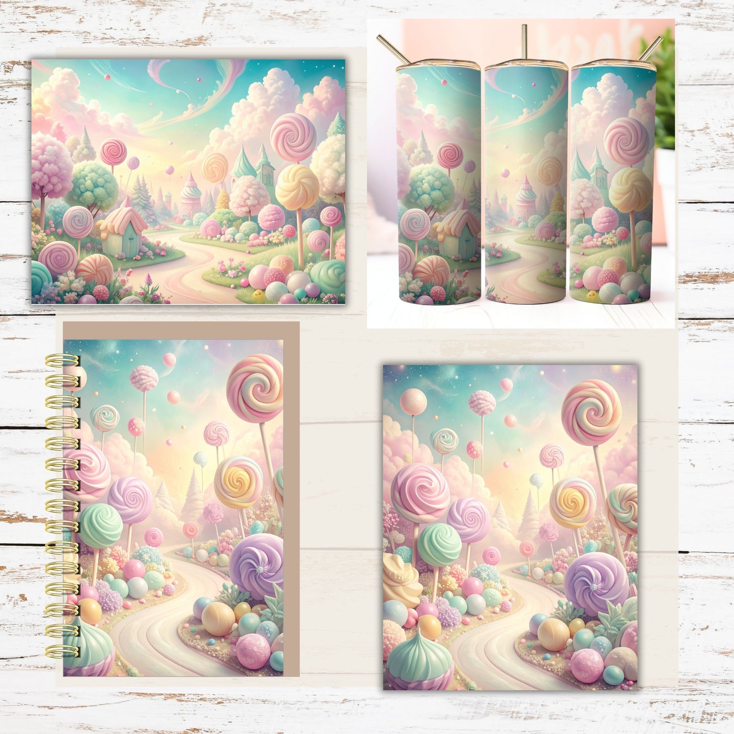 Candy Land Digital Paper Pack Bundle
