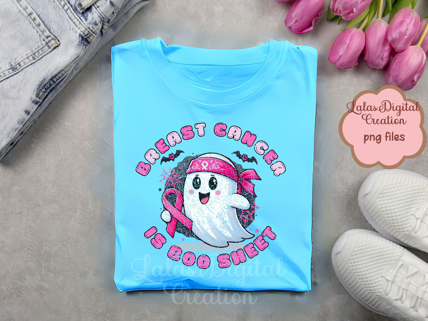 Pink Ghost Clipart Instant Digital PNG Download