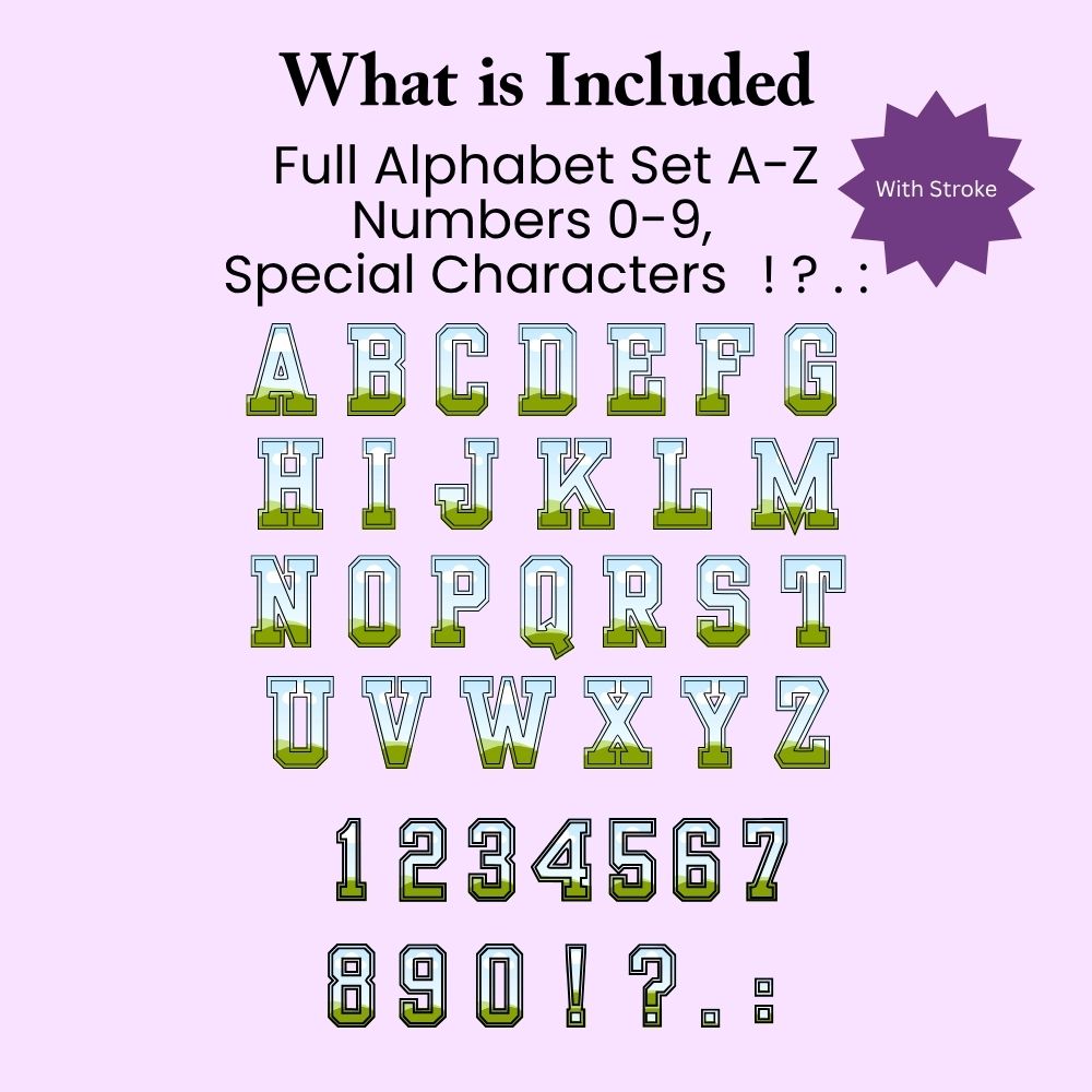 Editable Alphabet Canva Frame Template 1