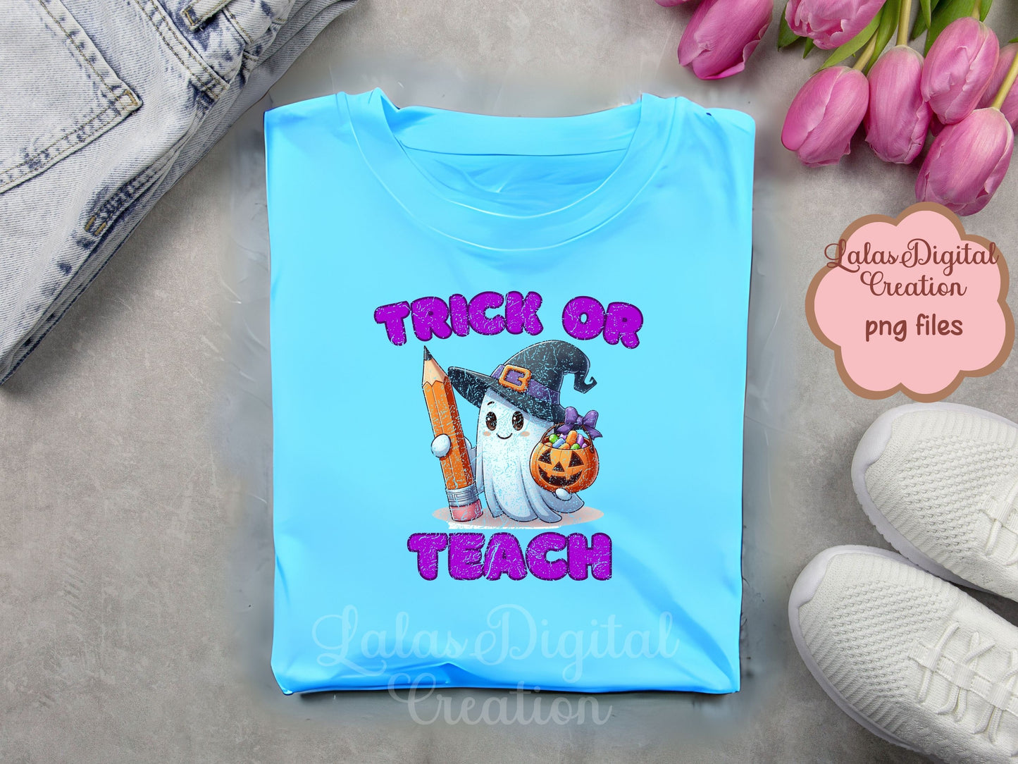 Trick or Teach Clipart Instant Digital PNG Download